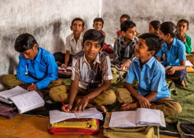 good will trust children in classroom odisha