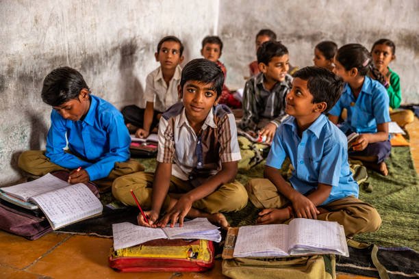 good will trust children in classroom odisha
